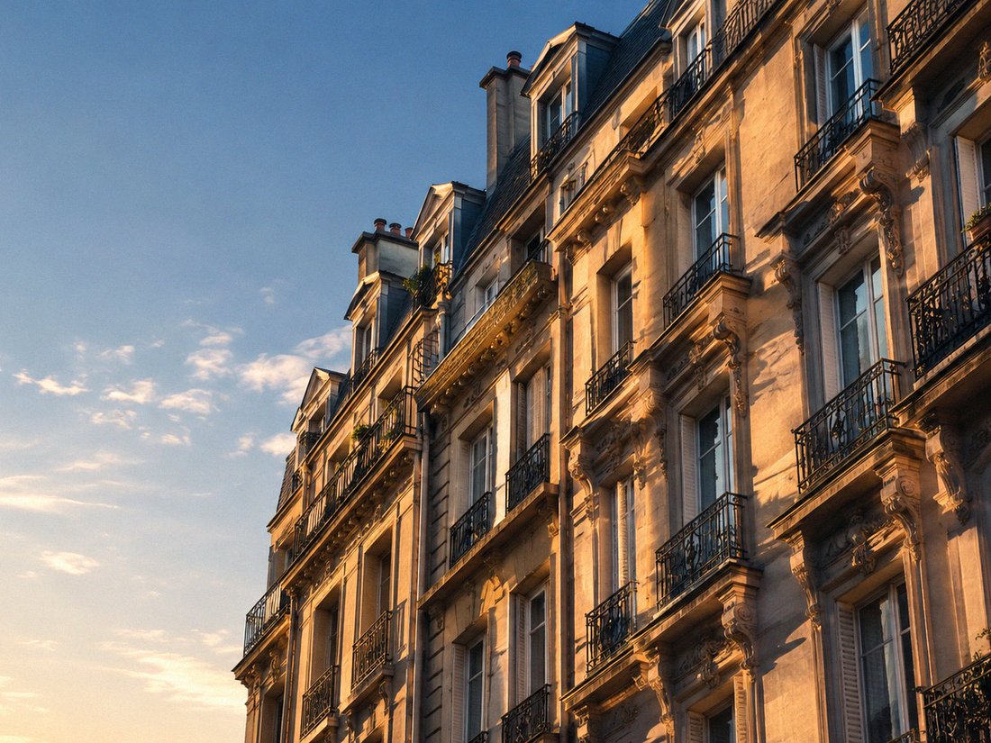 Façade d'immeuble résidentiel français